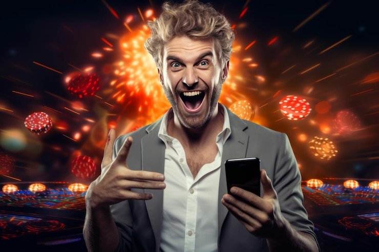 Mobile phone showing BandarQ betting interface and card results
